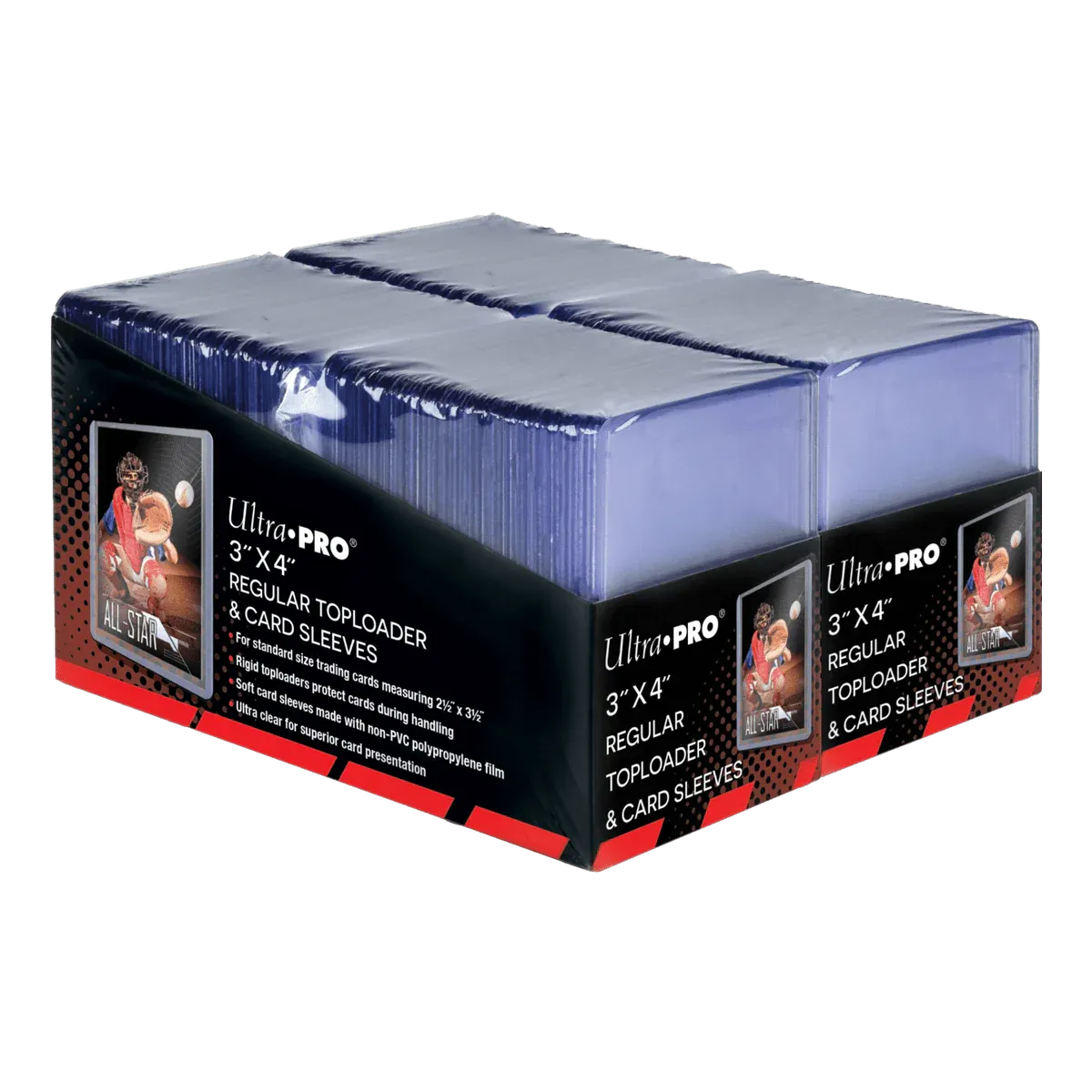 Ultra Pro - 3"x4" Regular Toploader + Soft Sleeves (200Stk)