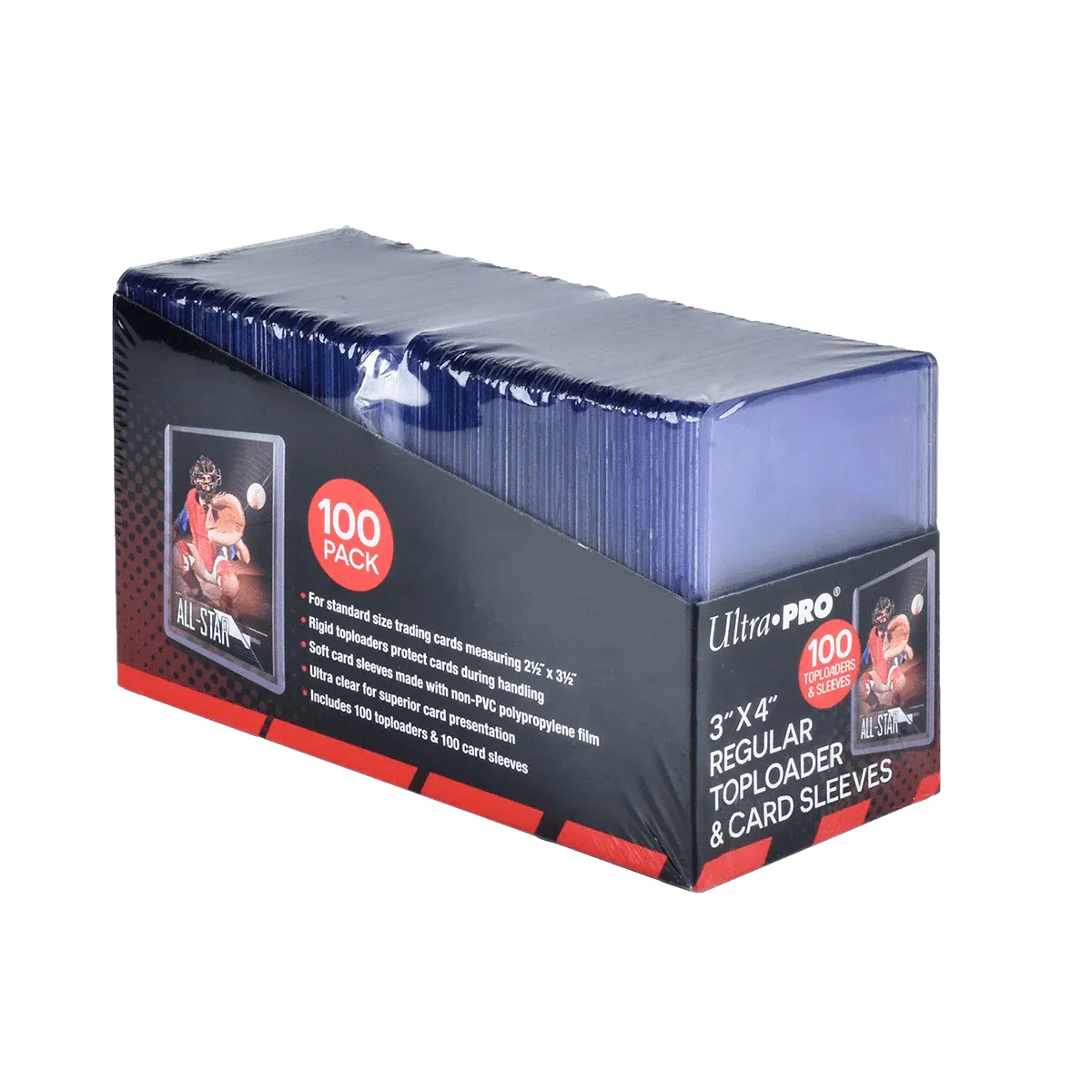 Ultra Pro - 3"x4" Regular Toploader + Soft Sleeves (100Stk)