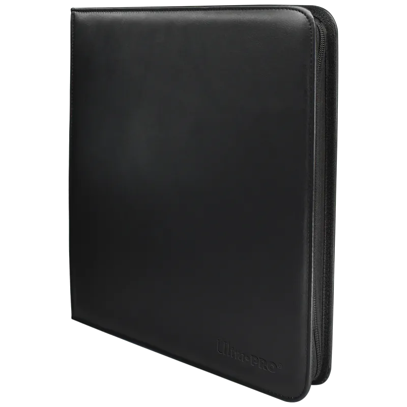 Ultra Pro - Vivid 12-Pocket Zippered PRO-Binder: Black
