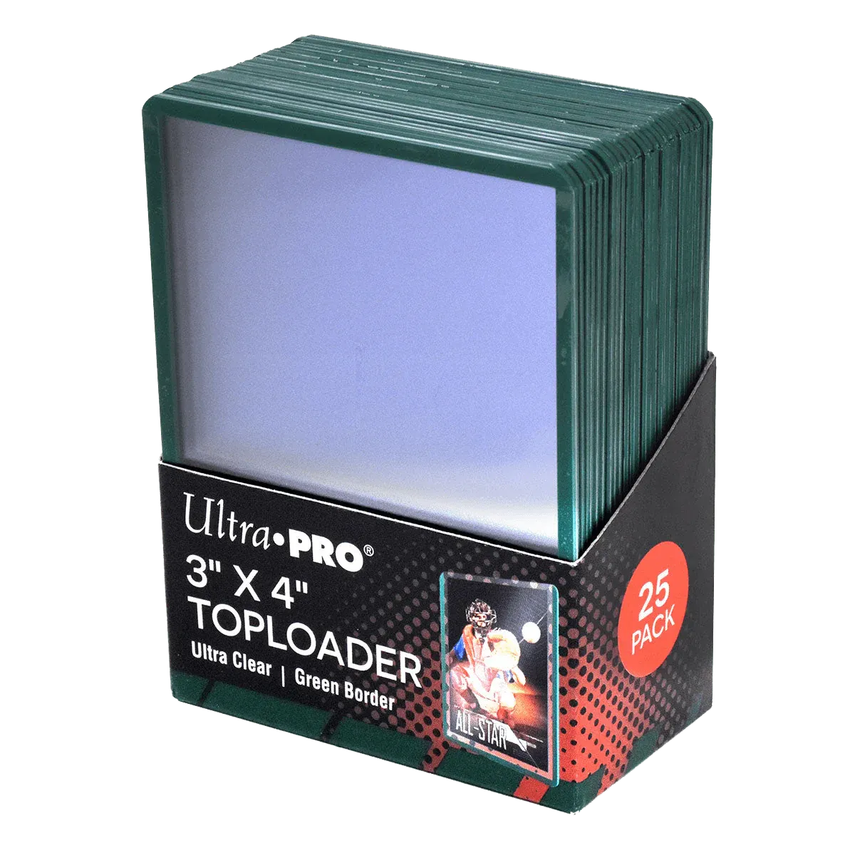 Ultra Pro - Colored Boarder Toploaders - Green (25er Pack)
