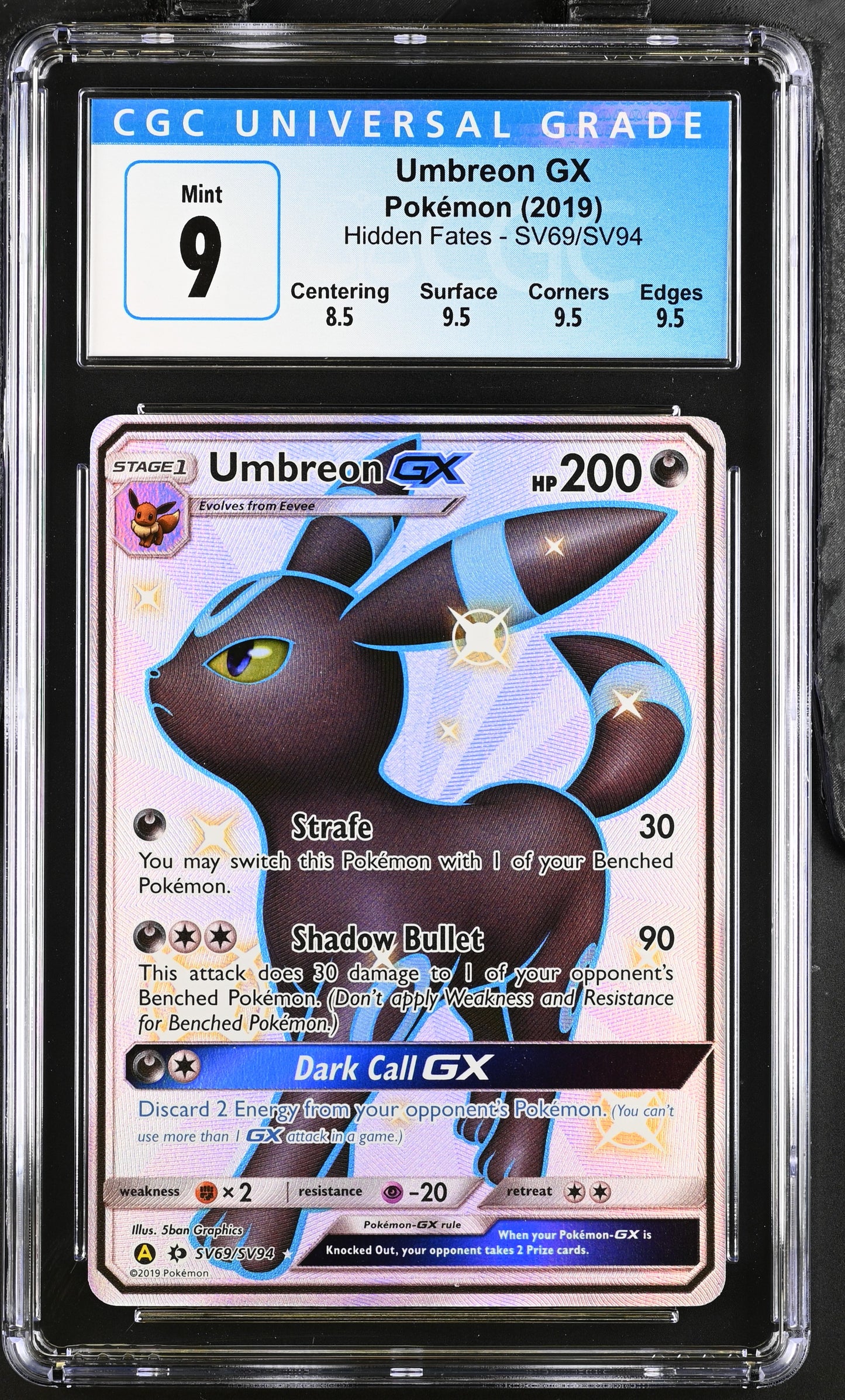 Umbreon GX SV69/SV94 ENG CGC 9 Mint