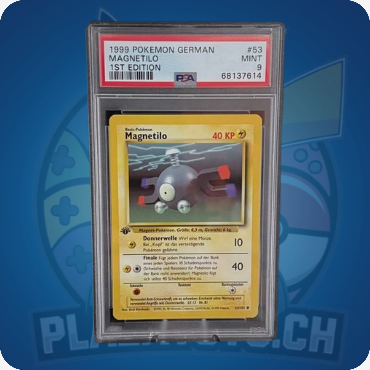 1999 Magnetilo 1st Edition #53 Pokemon Base Set - PSA 9 MINT