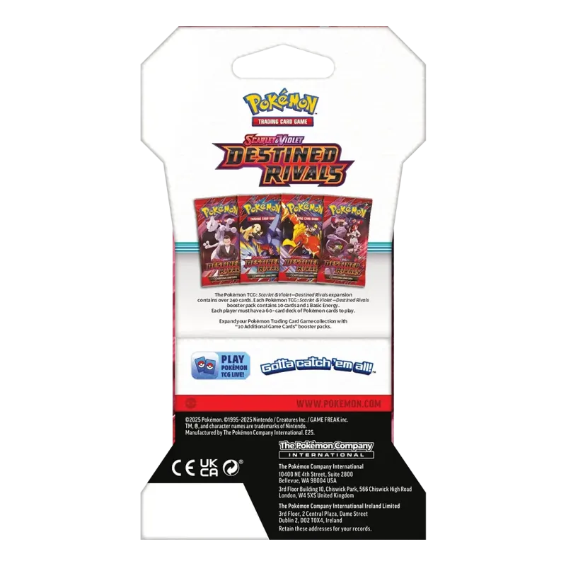 Pokémon TCG: Destined Rivals SV10 - Sleeved Booster (EN)