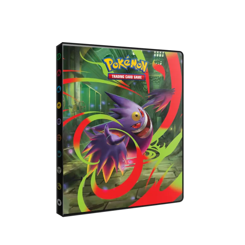 Ultra Pro Pokémon 4-Pocket Portfolio mit Mega Evolution und Phantasmal Flames Design, geeignet für Sammelkarten.