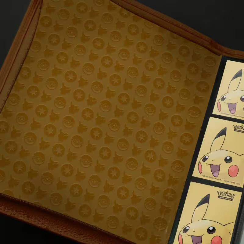 Ultra Pro Elite Series Eevee 9-Pocket Zip PRO-Binder, offener Sammler-Ordner für Pokémon-Karten, mit transparenten Innentaschen