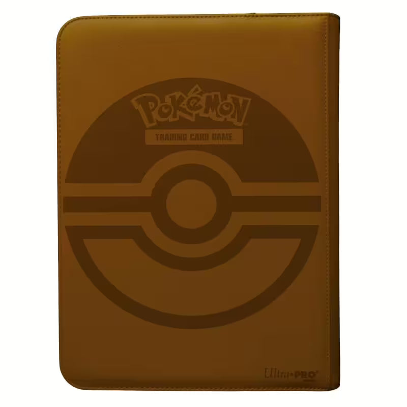 Ultra Pro Elite Series Eevee 9-Pocket Zip PRO-Binder, schwarzer Sammelordner mit Reißverschluss und Karteneinsätzen, Rückansicht