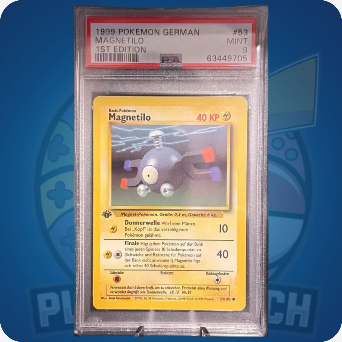 1999 Magnetilo 1st Edition 53/102 - PSA 9 MINT