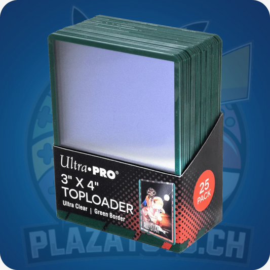 Ultra Pro - Colored Boarder Toploaders - Green (25er Pack)