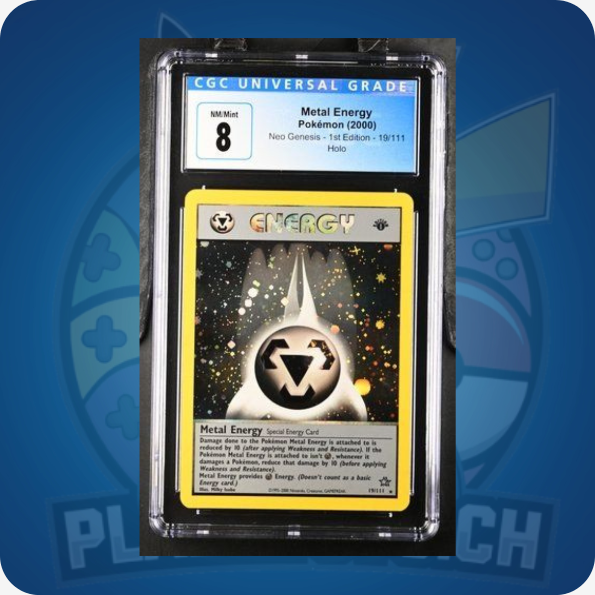 Metal Energy 1st Edition #19 Pokemon Neo Genesis - CGC 8 NM