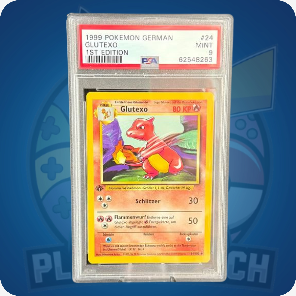 1999 Glutexo [1st Edition] #24 Pokemon Base Set - PSA 9 MINT
