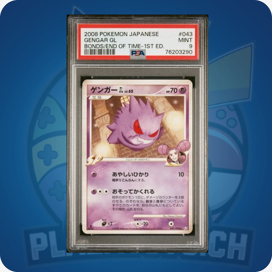 2008 Gengar #43 Bonds/End of Time 1st Edition - PSA 9 Mint