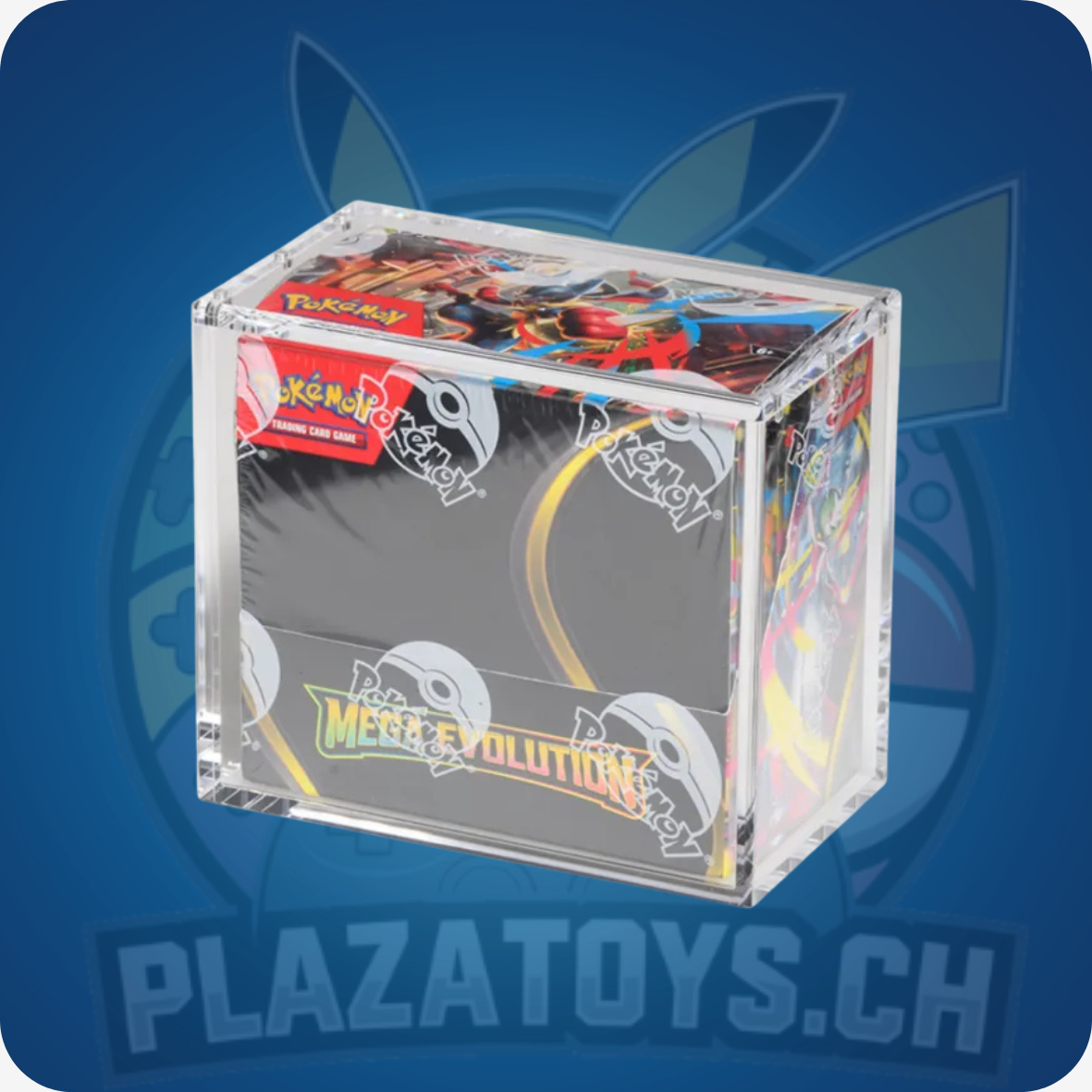 Acryl-Box von The Acrylic Box für Pokémon Booster, transparentes Zubehör-Case, ideal für Sammler und Aufbewahrung