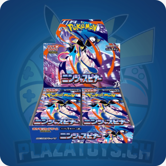 Pokémon Ninja Spinner Japanese Booster Box M4, Display mit mehreren Booster-Packs, Pokémon-Brand, hochwertige Sammelkarten.