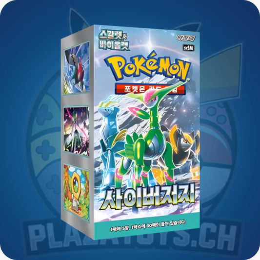 Pokémon TCG: Cyber Judge Display, koreanische Sammelkartenbox mit Pokémon-Design und Gutschein im Wert von 200 CHF