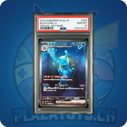 Pokémon Blastoise EX #202 Karte, japanisch, PSA 10 GEM MT, Pokémon Sammelkartenspiel, hochwertige Graded Card
