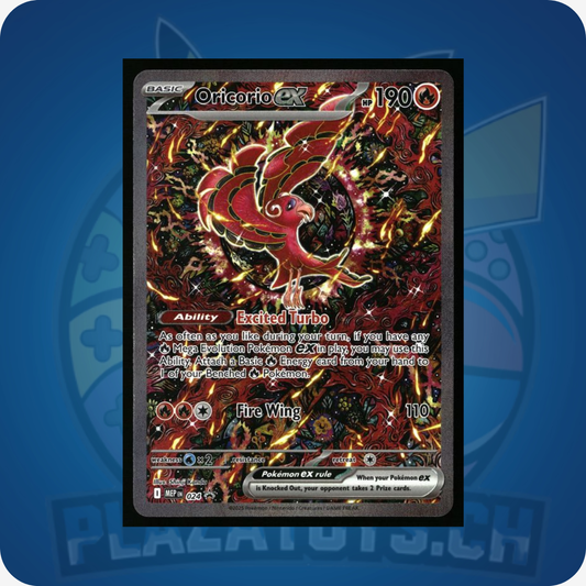 Pokemon Oricorio EX #24 Einzelkarte aus der Pokemon TCG Promo-Serie, bunte Illustrationen auf der Karte sichtbar