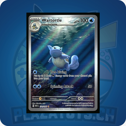 Wartortle Pokémon Karte aus der Scarlet & Violet Serie, Teil der Pokémon TCG Sammlung, mit detailreichem Illustrationsdesign