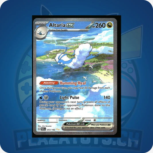 Altaria ex #253 Pokemon Paradox Rift Einzelkarte, detailreiche Pokémon Sammelkartenillustration, Pokémon TCG Karte