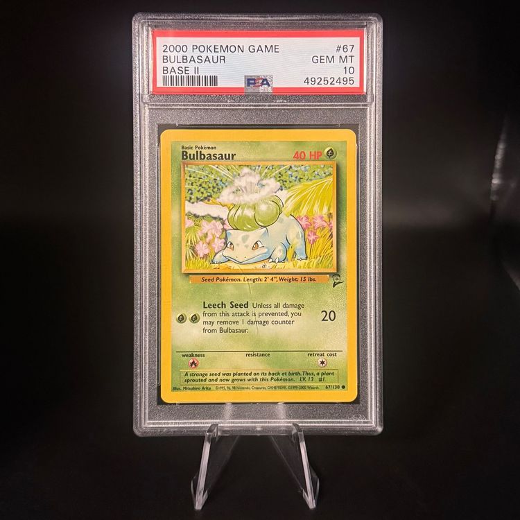 Bulbasaur #67 Pokemon Base Set 2 - PSA 10 GEM MT