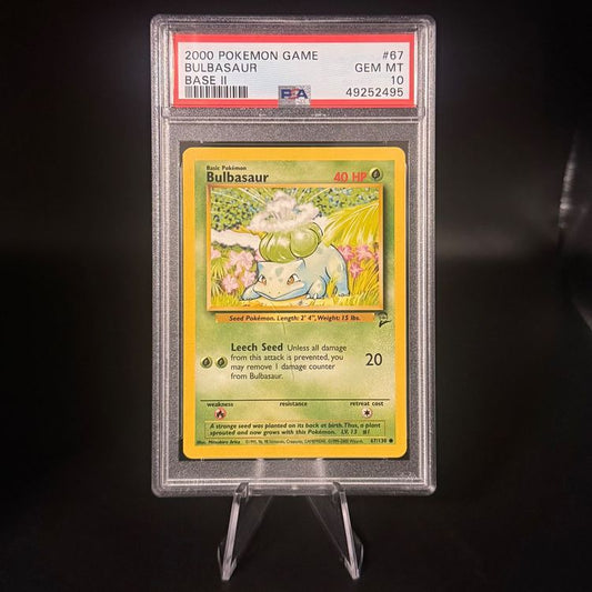 Bulbasaur #67 Pokemon Base Set 2 - PSA 10 GEM MT