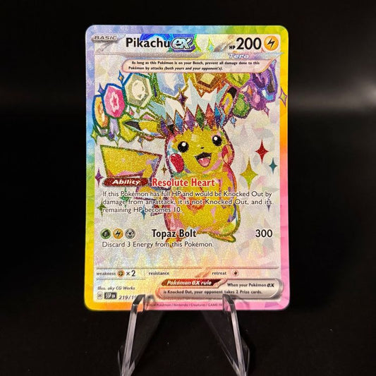 Pikachu ex #219 Pokemon Surging Sparks