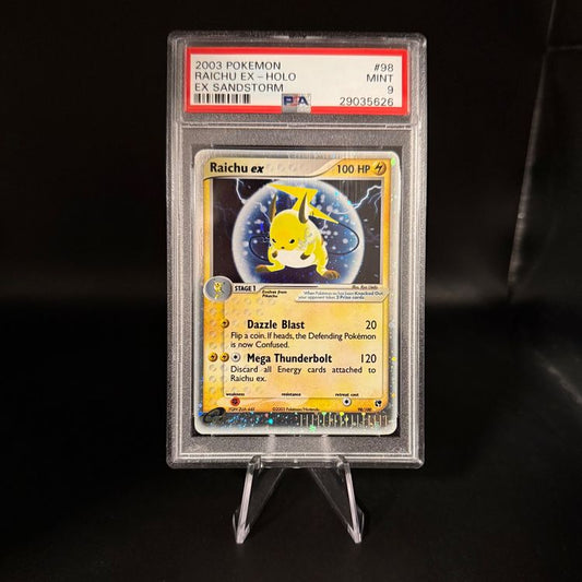 Raichu EX #98 Pokemon Sandstorm PSA 9 MINT