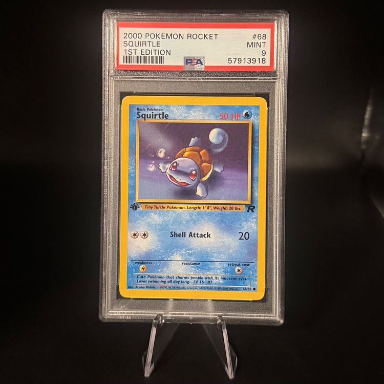 Squirtle [1st Ed.] #68 Pokemon Team Rocket - PSA 9 MINT