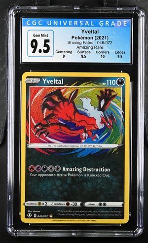 Yveltal #46 Pokemon Shining Fates - CGC 9.5 GEM MINT